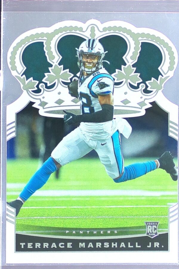 2021 Panini Chronicles Terrace Marshall Jr. RC #CR-31 Panthers Crown Royale