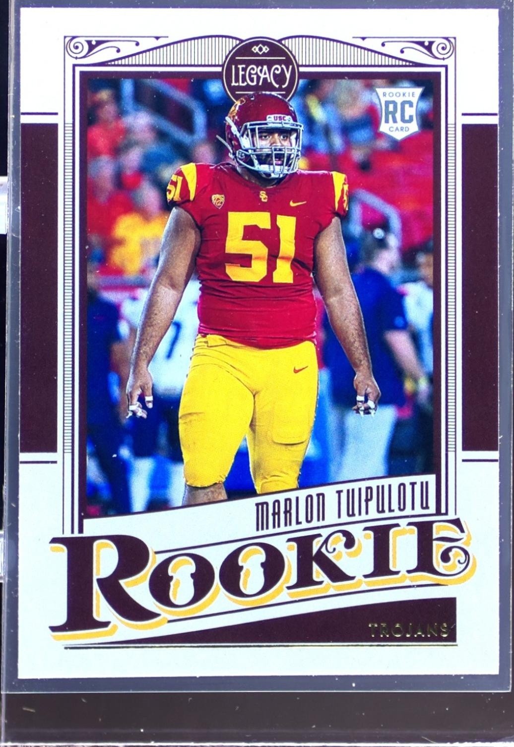 2021 Panini Legacy Marlon Tuipulotu RC #200 Trojans