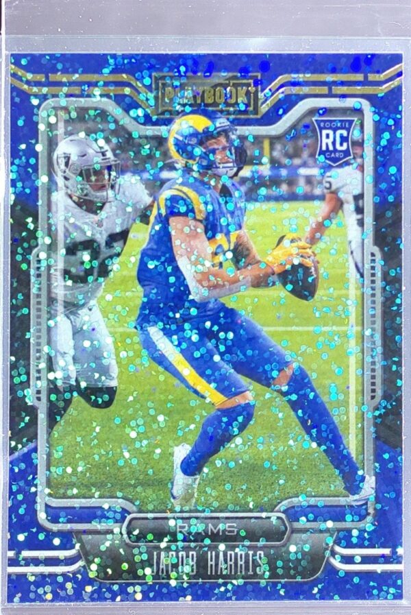2021 Panini Playbook Jacob Harris Sparkle RC #138 Rams