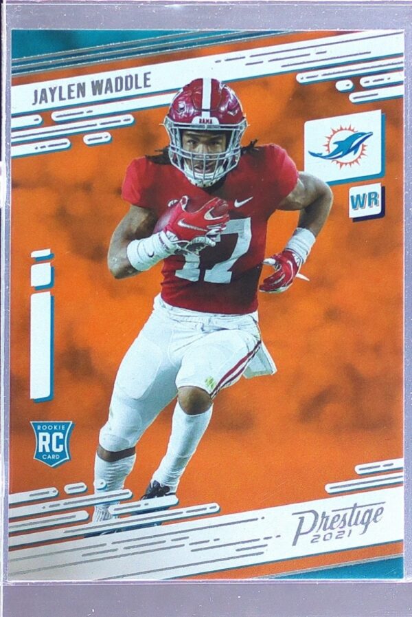 2021 Panini Prestige Jaylen Waddle RC #213 Dolphins