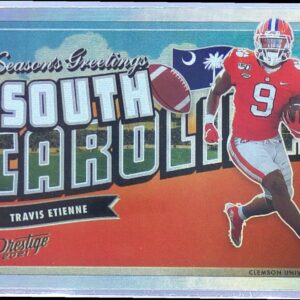 2021 Panini Prestige Travis Etienne Jr. RC #SG-8 Tigers Seasons Greetings