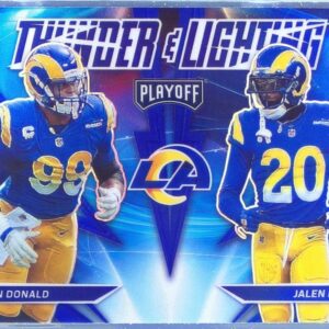 2021 Playoff Aaron Donald / Jalen Ramsey #TL-20 Rams Thunder & Lightning Blue