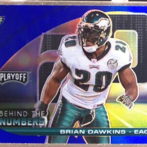 2021 Playoff Brian Dawkins #BTN-BDA Eagles Behind the Numbers Blue