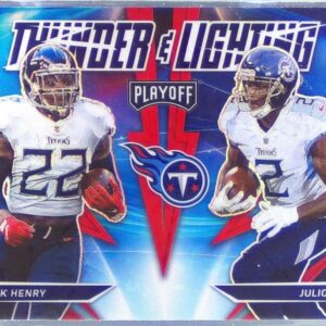 2021 Playoff Derrick Henry / Julio Jones #TL-1 Titans Thunder & Lightning