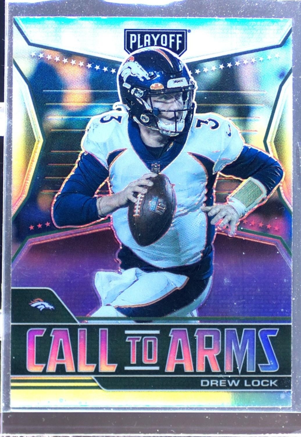2021 Playoff Drew Lock #CA-DLO Broncos Call to Arms Silver