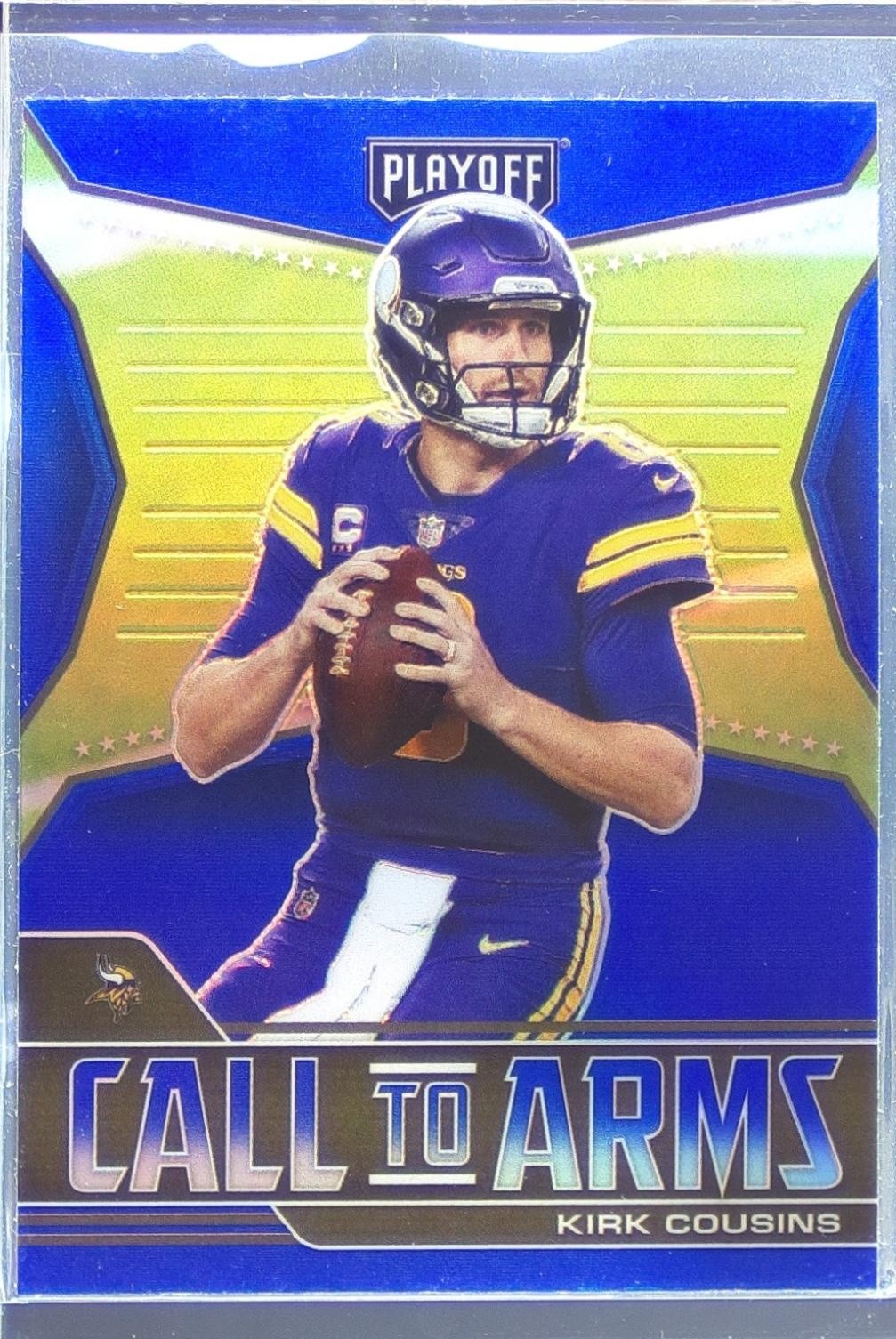 2021 Playoff Kirk Cousins #CA-KCO Vikings Call to Arms Blue