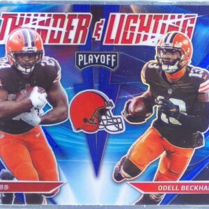 2021 Playoff Nick Chubb / Odell Beckham Jr. #TL-12 Browns Thunder & Lightning