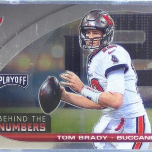2021 Playoff Tom Brady #BTN-TBR Buccaneers Behind the Numbers