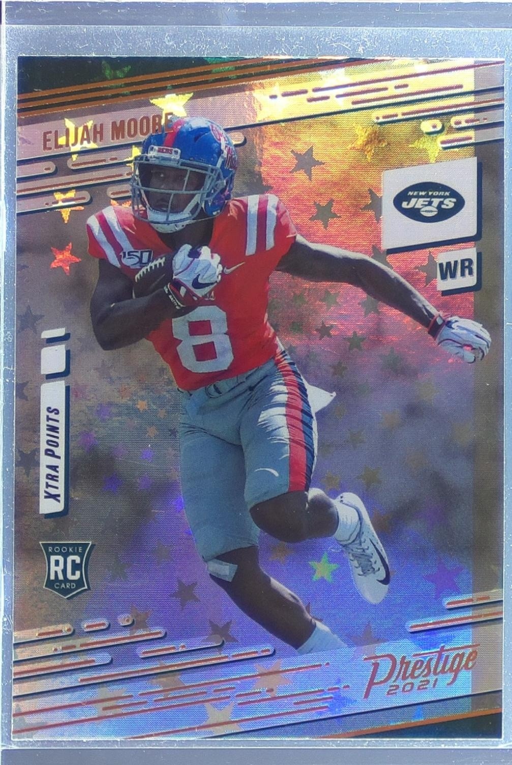2021 Prestige Elijah Moore Xtra Points Astral RC #221 Jets