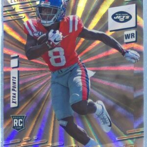 2021 Prestige Elijah Moore Xtra Points Sunburst RC #221 Jets