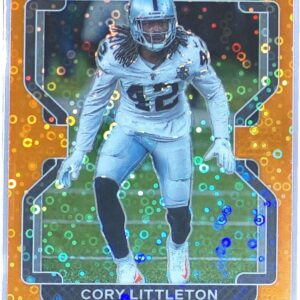 2021 Prizm Cory Littleton Orange Disco #183 Raiders