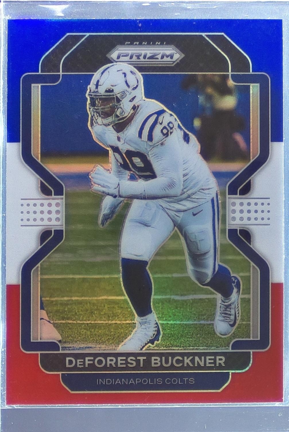 2021 Prizm DeForest Buckner Red White and Blue #26 Colts