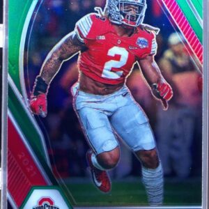 2021 Prizm Draft Picks Chase Young Green #99 Buckeyes