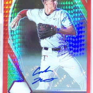 2021 Prizm Draft Picks Colson Montgomery Auto #PDP22 Hyper Red and Purple Auto