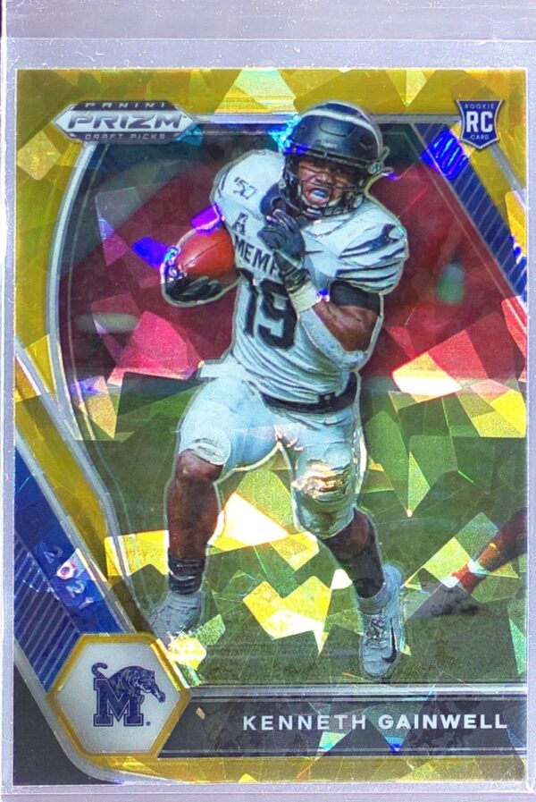2021 Prizm Draft Picks Kenneth Gainwell Gold Ice #113 Tigers