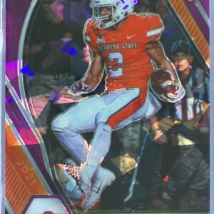 2021 Prizm Draft Picks Tylan Wallace Purple Ice /149 #126 Cowboys