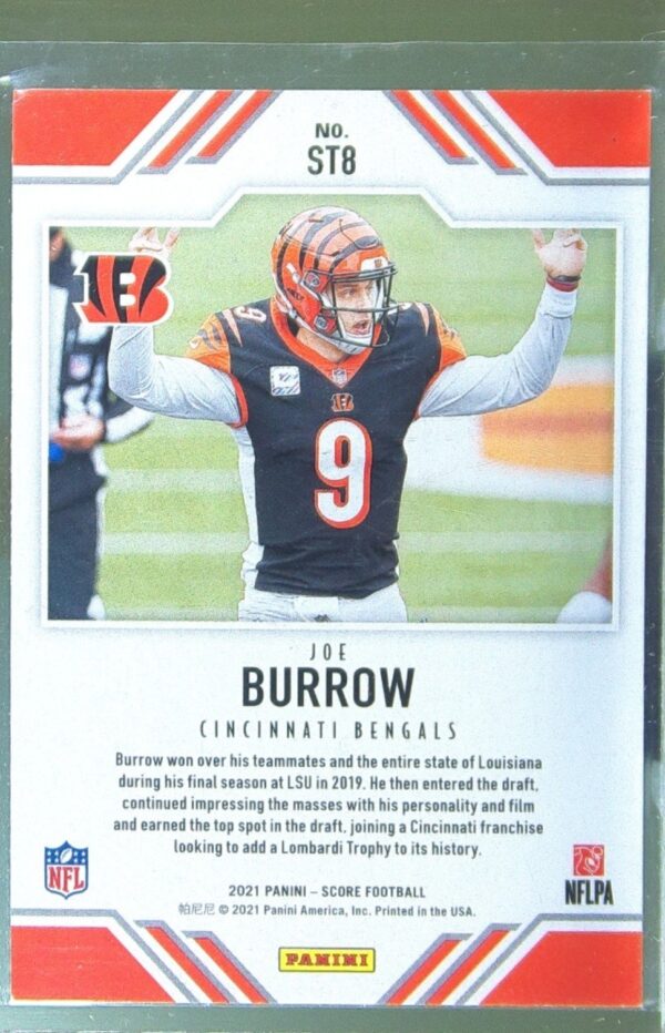 2021 Score Joe Burrow #ST8 Bengals Score Team - Image 3