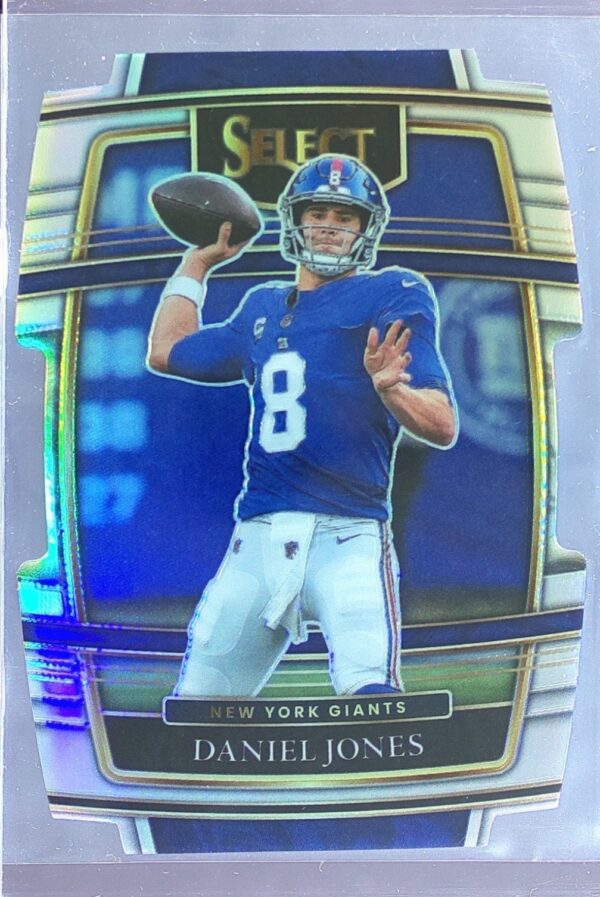 2021 Select Daniel Jones Silver Prizm Die Cut #26 Giants