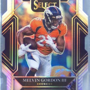 2021 Select Melvin Gordon III Silver Prizm Die Cut #212 Broncos