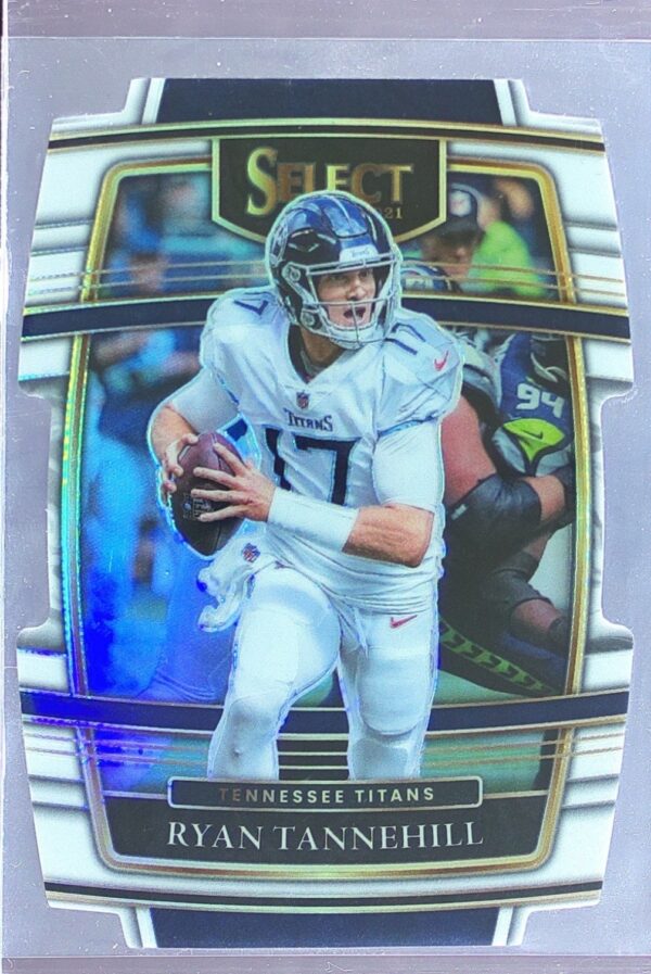 2021 Select Ryan Tannehill White Prizm Die Cut /99 #33 Titans