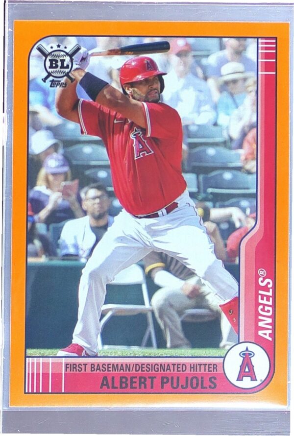 2021 Topps Big League Albert Pujols Orange #38 Angels