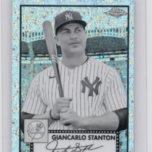 2021 Topps Chrome Platinum Anniversary Giancarlo Stanton B & W Mini Diamonds Ref