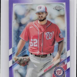 2021 Topps Chrome Update Brad Hand Purple Refractor #USC29 Nationals