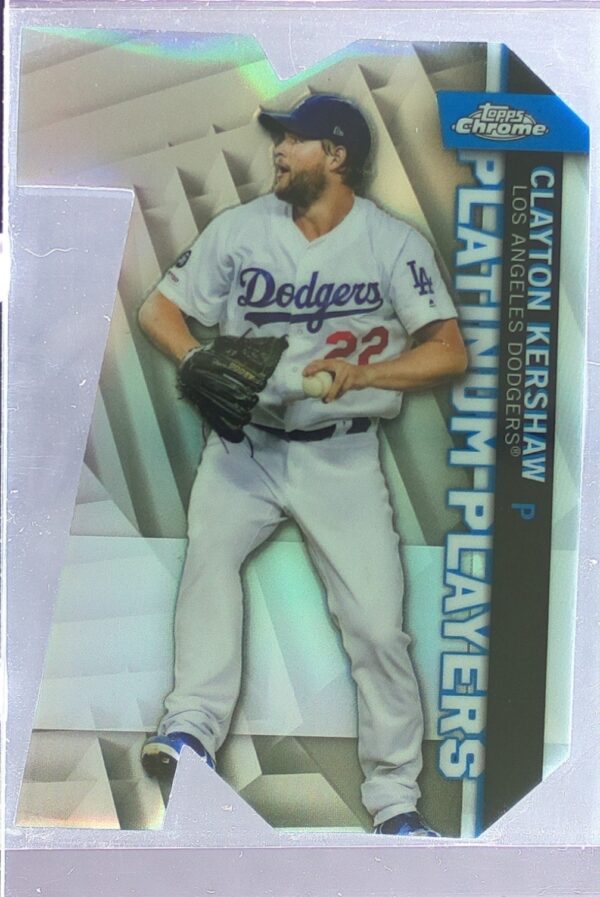 2021 Topps Chrome Update Clayton Kershaw #CPDC-9 Dodgers Platinum Player Die Cut
