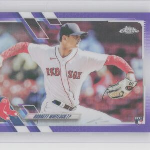 2021 Topps Chrome Update Garrett Whitlock Purple Refractor #USC5 Sox