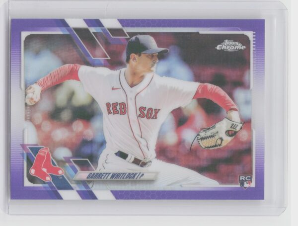 2021 Topps Chrome Update Garrett Whitlock Purple Refractor #USC5 Sox