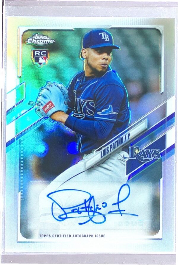 2021 Topps Chrome Update Luis Patino Auto RC #CUSA-LP Rays Autographs