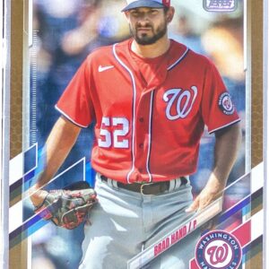 2021 Topps Update Brad Hand Gold /2021 #US89 Nationals