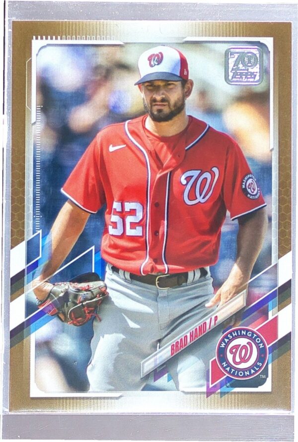 2021 Topps Update Brad Hand Gold /2021 #US89 Nationals