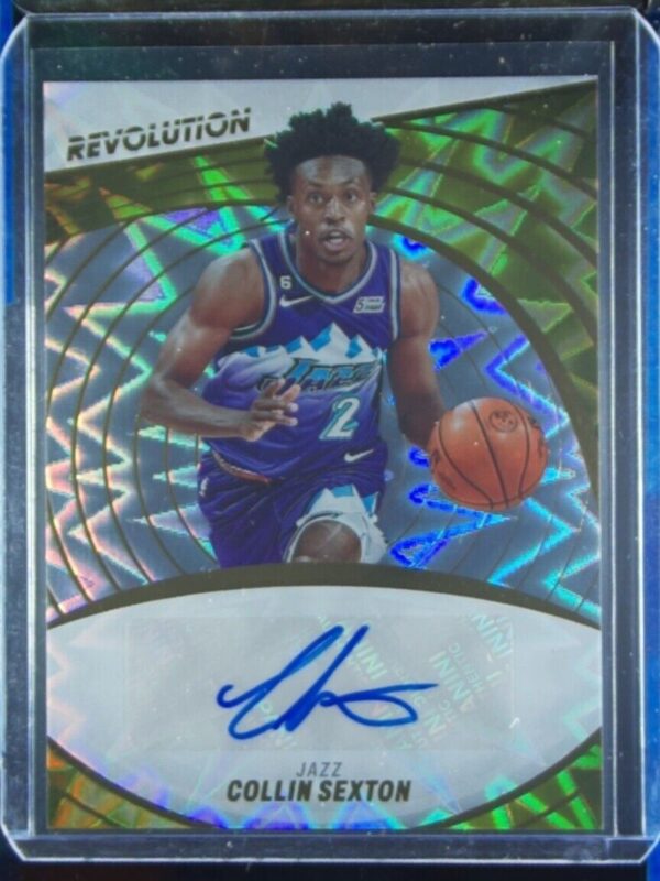 2022-23 Panini Revolution Collin Sexton AU SN100 #A-CSX Jazz Autographs Fractal