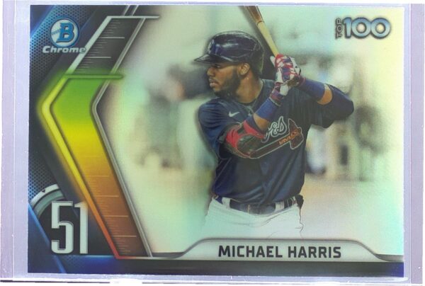 2022 Bowman Chrome Michael Harris #BTP-51 Braves Bowman Scouts' Top 100