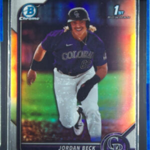 2022 Bowman Draft Jordan Beck Chrome Refractor #BDC-34 Rockies