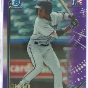 2022 Bowman Ian Lewis /250 #BCP-96 Marlins Chrome Prospects Purple Refractor
