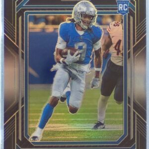 2022 Chronicles Jameson Williams RC #PB-13 Lions Prizm Black Silver