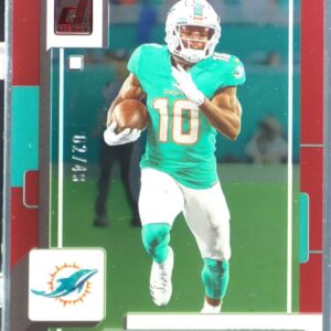 2022 Clearly Donruss Tyreek Hill Red /49 #31 Dolphins