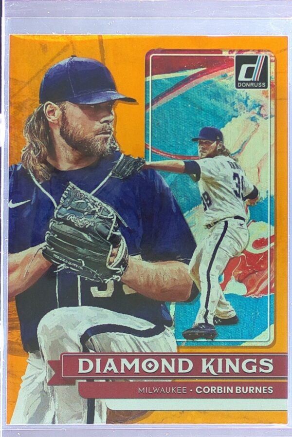 2022 Donruss Corbin Burnes Holo Orange #21 Brewers