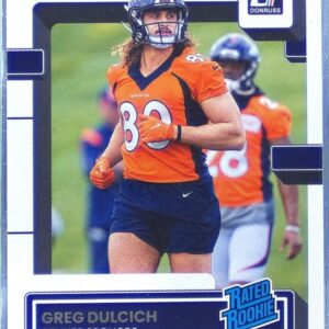 2022 Donruss Greg Dulcich RC #385 Broncos