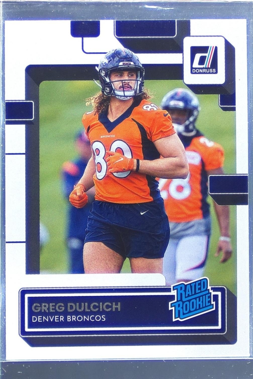 2022 Donruss Greg Dulcich RC #385 Broncos