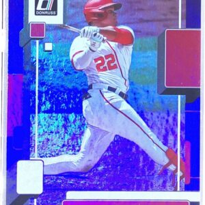 2022 Donruss Juan Soto Holo Blue #225 Nationals
