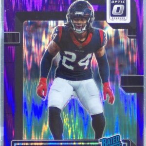 2022 Donruss Optic Derek Stingley Jr. Purple Shock RC #244 Texans