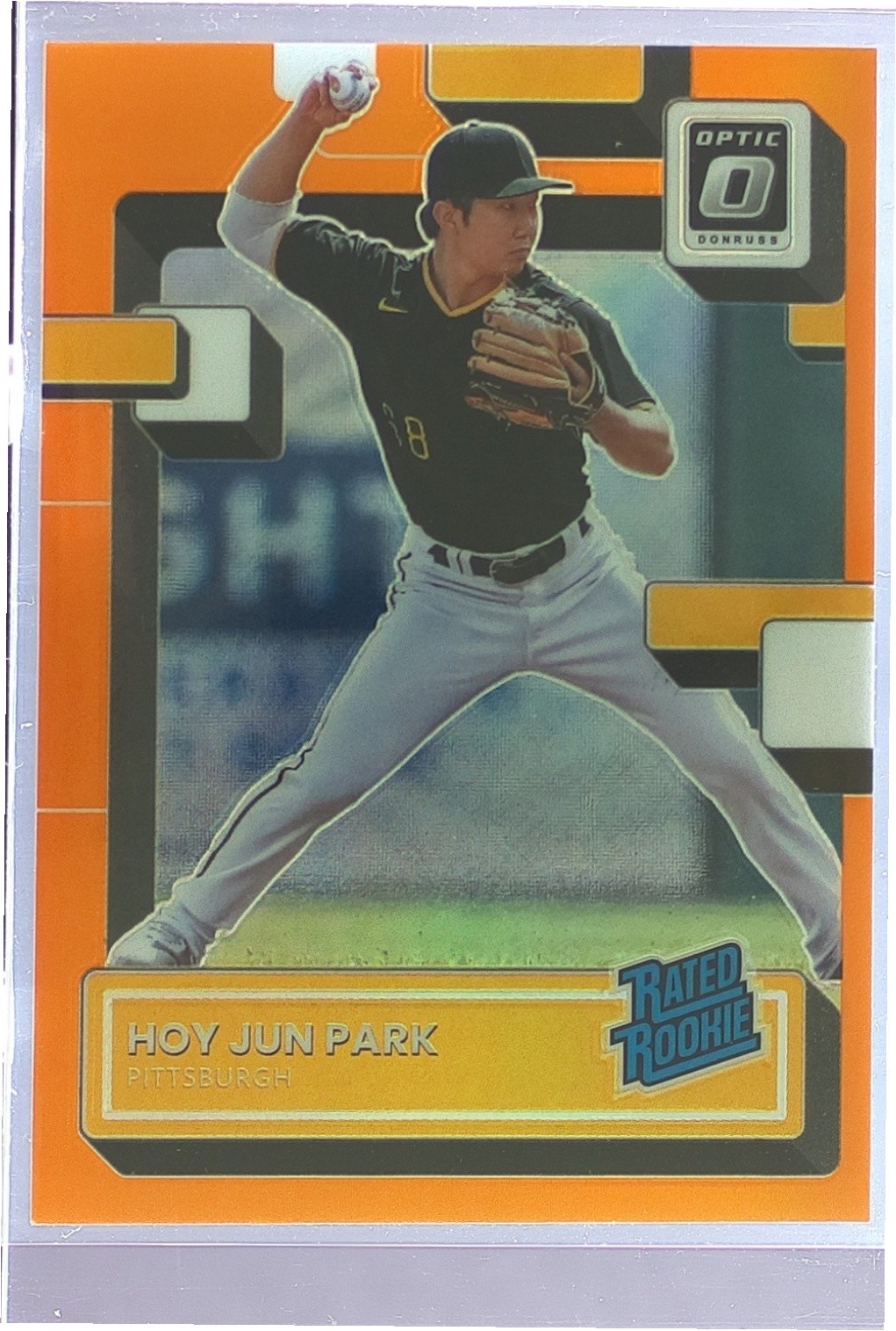 2022 Donruss Optic Hoy Jun Park Orange Prizm /125 RC #93 Pirates