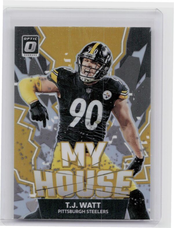 2022 Donruss Optic T.J. Watt #MH-20 Steelers My House!
