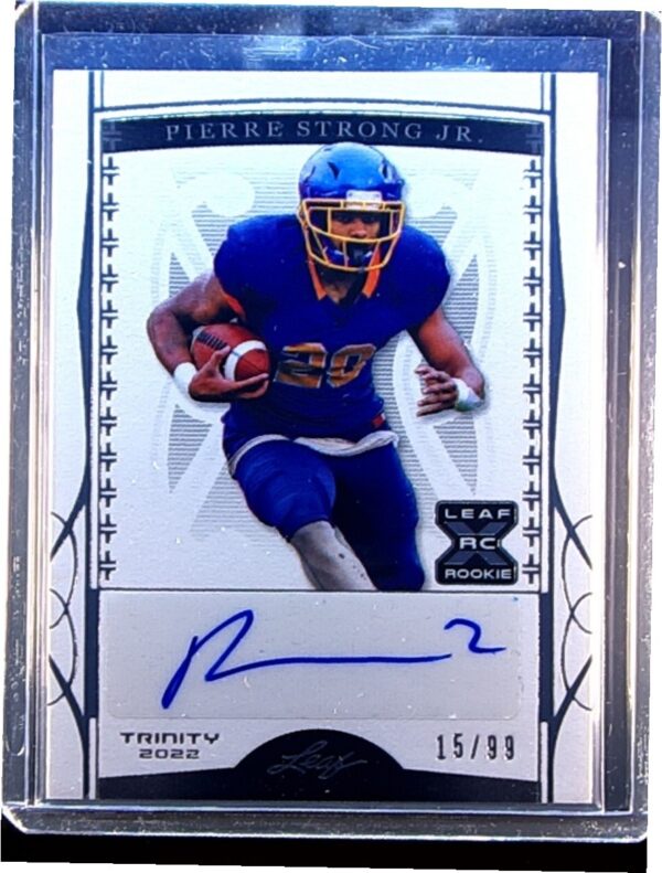 2022 Leaf Trinity Pierre Strong Jr. Auto /99 #BA-PSJ Jackrabbits Silver