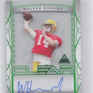 2022 Leaf Trinity Walker Howard Auto /25 #CA-WH1 Tigers Clear Autographs Emerald
