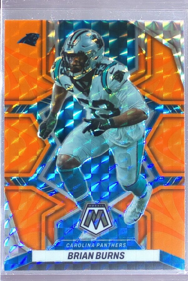 2022 Mosaic Brian Burns Mosaic Reactive Orange #234 Panthers