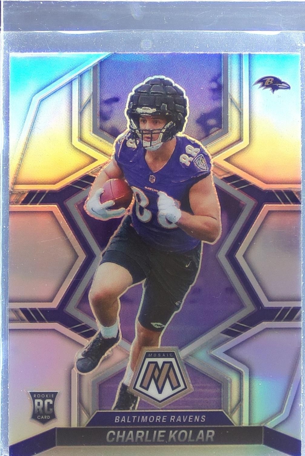 2022 Mosaic Charlie Kolar Silver RC #363 Ravens